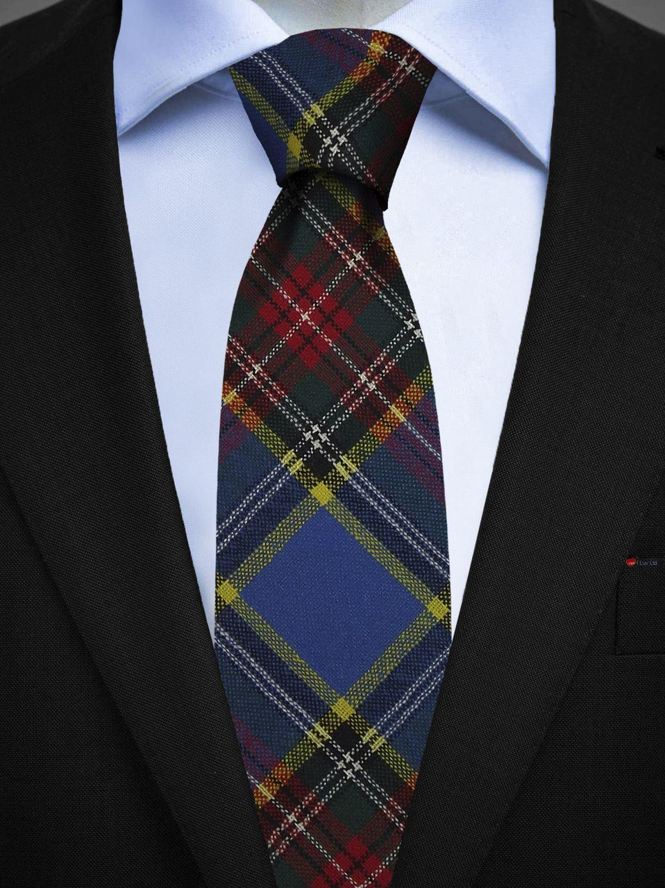 Mens All Wool Tie Woven Scotland - MacBeth Modern Tartan