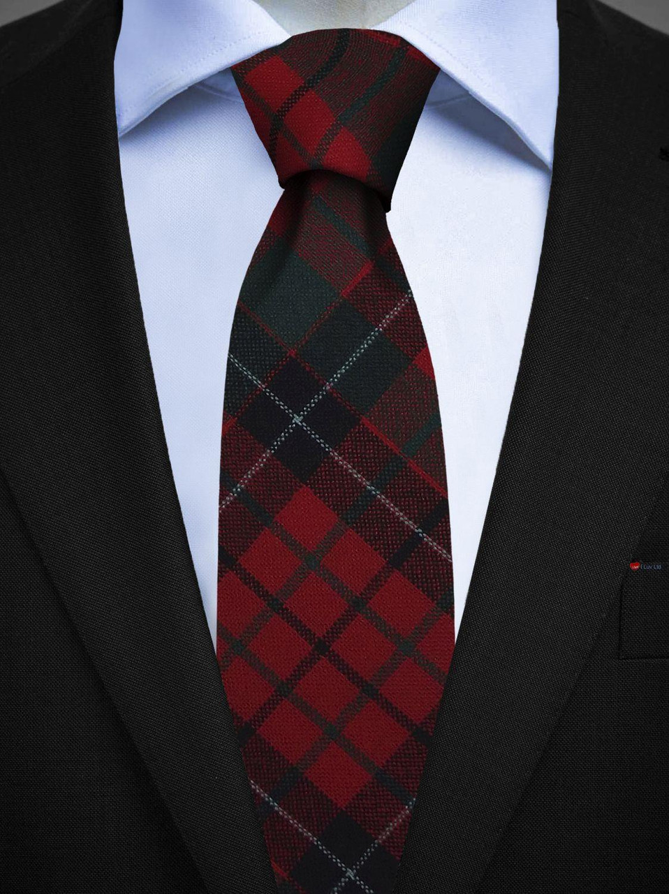 Mens All Wool Tie Woven Scotland - Nicholson Modern Tartan