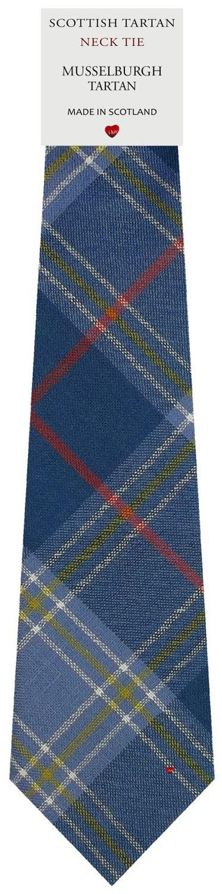 Mens All Wool Tie Woven Scotland - Musselburgh District Tartan