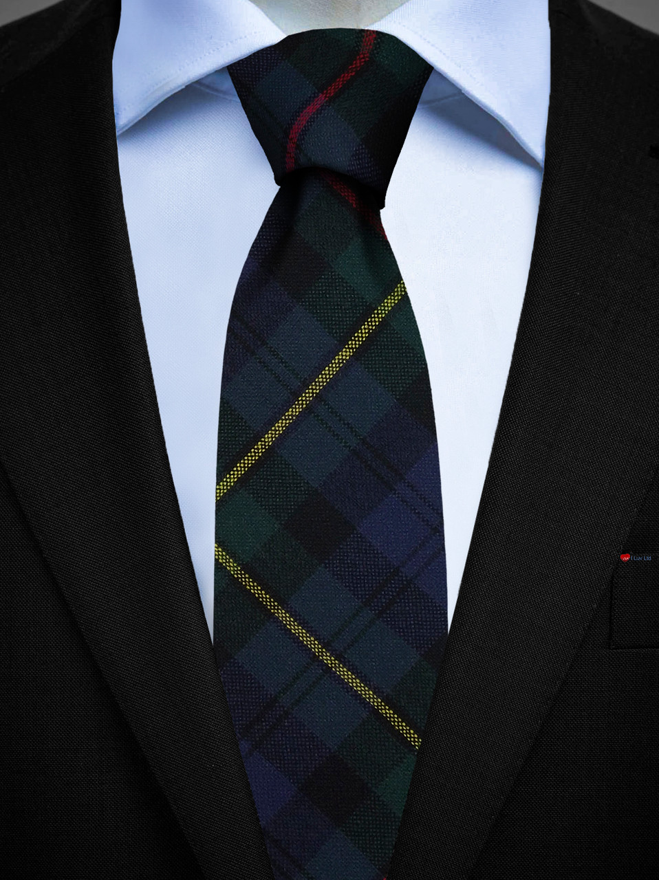 Mens All Wool Tie Woven Scotland - MacEwan Modern Tartan