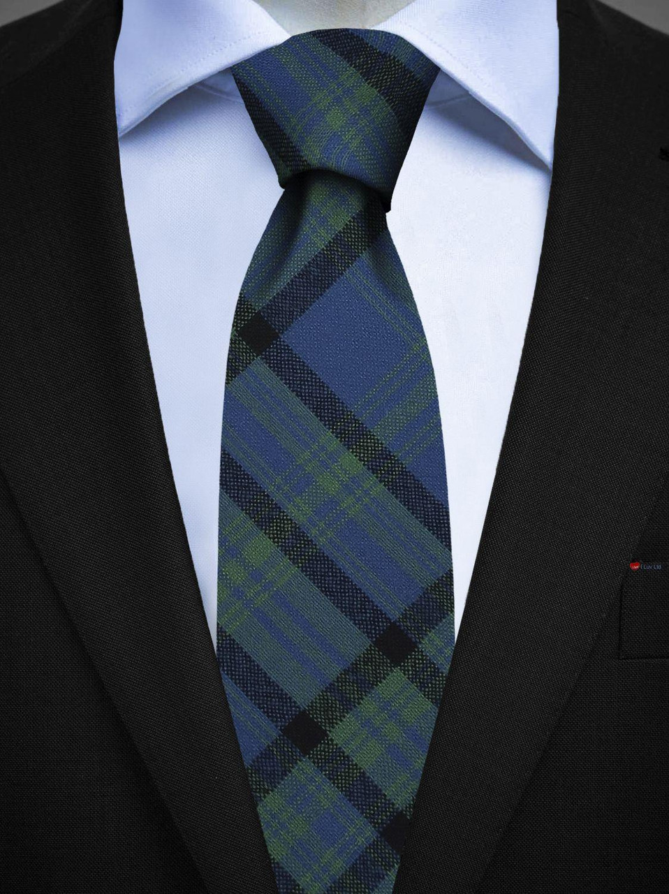 Mens All Wool Tie Woven Scotland - Matheson Hunting Ancient Tartan