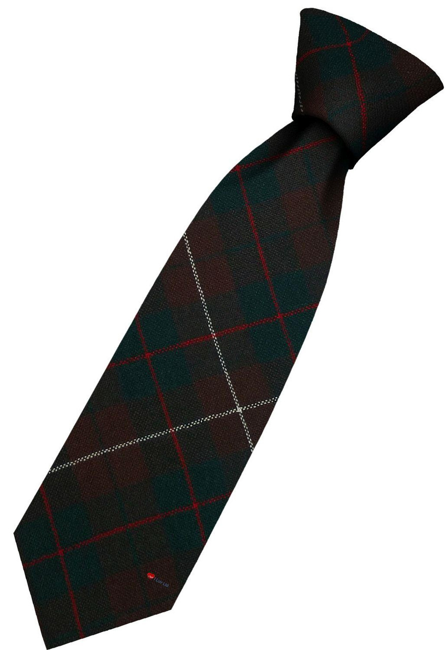 Mens All Wool Tie Woven Scotland - MacKinnon Hunting Modern Tartan