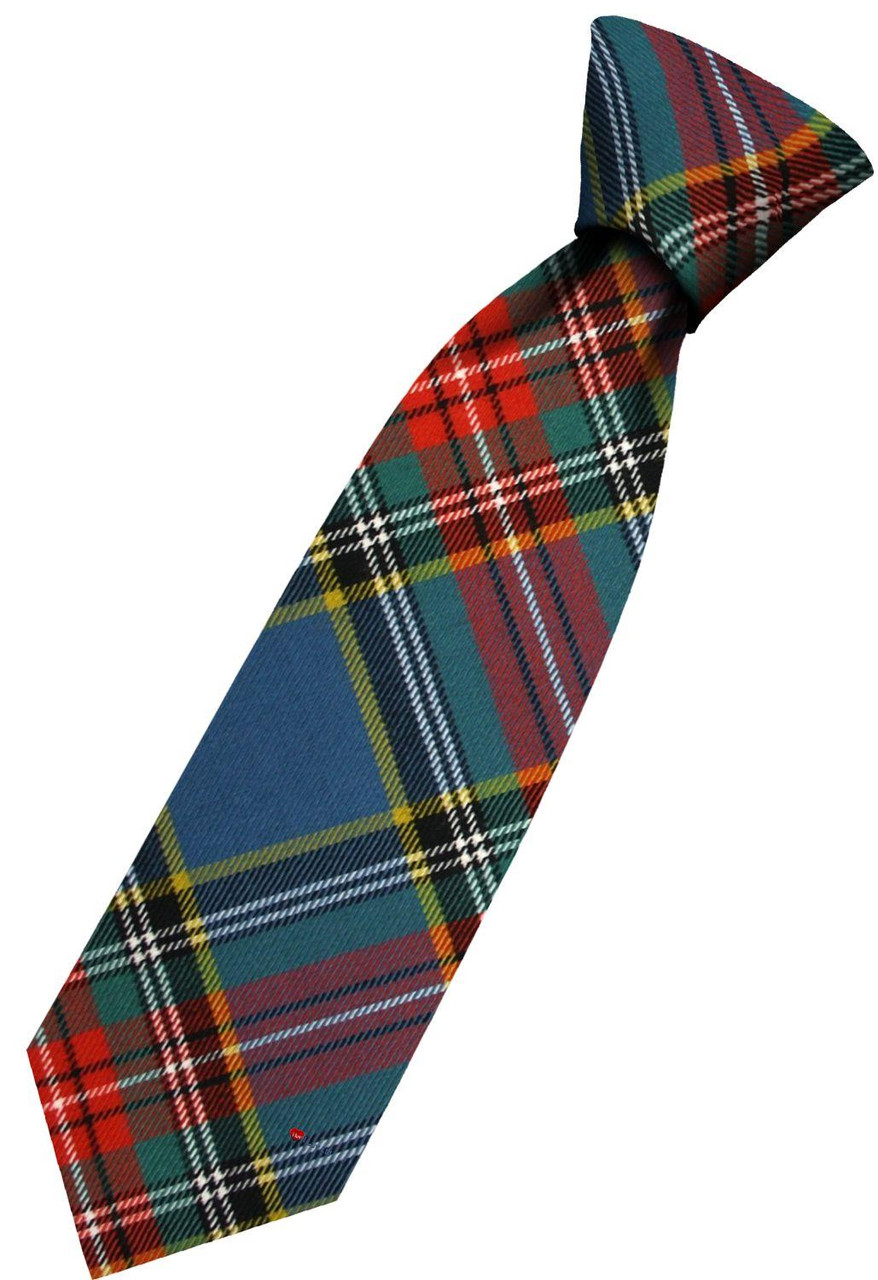 Mens All Wool Tie Woven Scotland - MacBeth Ancient Tartan