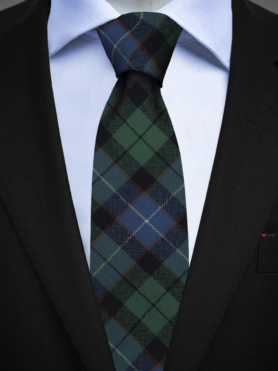 Mens All Wool Tie Woven Scotland - Mitchell Ancient Tartan