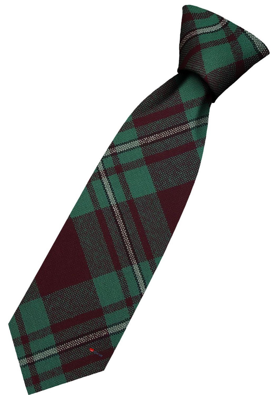 Mens All Wool Tie Woven Scotland - MacGregor Hunting Ancient Tartan