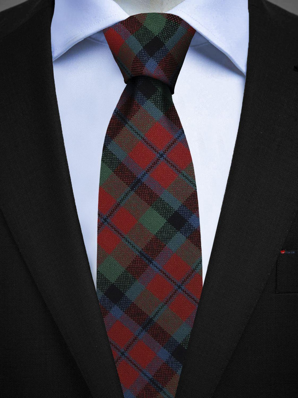 Mens All Wool Tie Woven Scotland - MacNaughton Ancient Tartan
