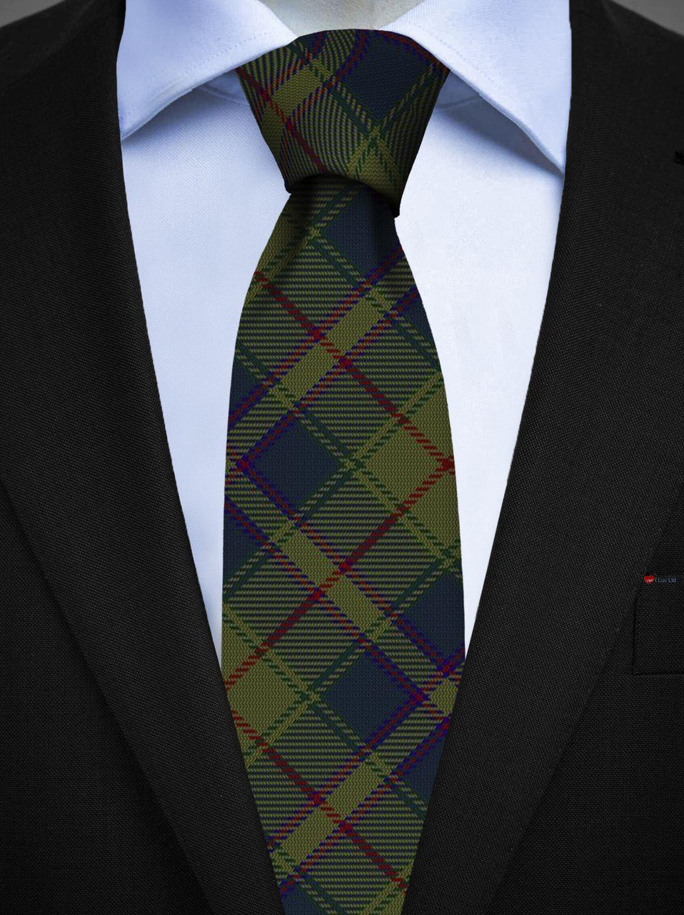 Mens All Wool Tie Woven Scotland - New South Wales Australian Tartan