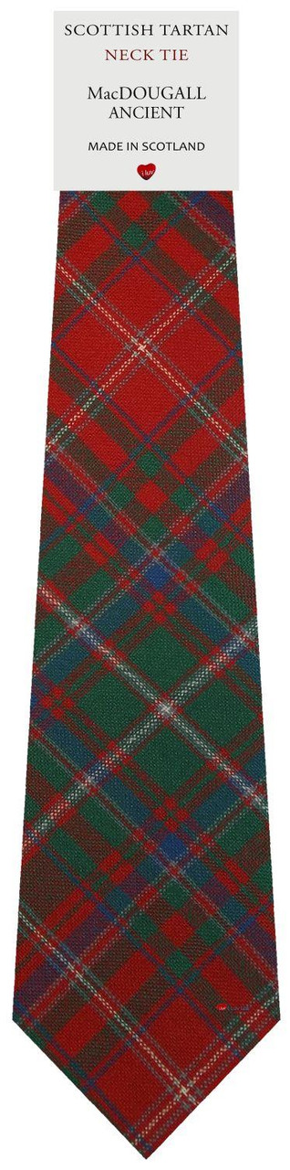 Mens All Wool Tie Woven Scotland - MacDougall Ancient Tartan