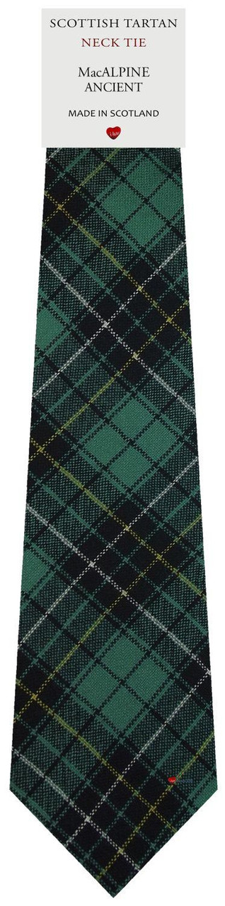 Mens All Wool Tie Woven Scotland - MacAlpine Ancient Tartan