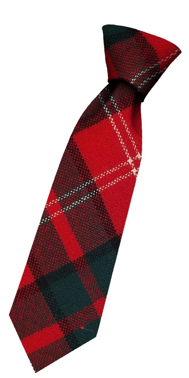 Boys Pure Wool Tie Woven Scotland - Nisbet Modern Tartan