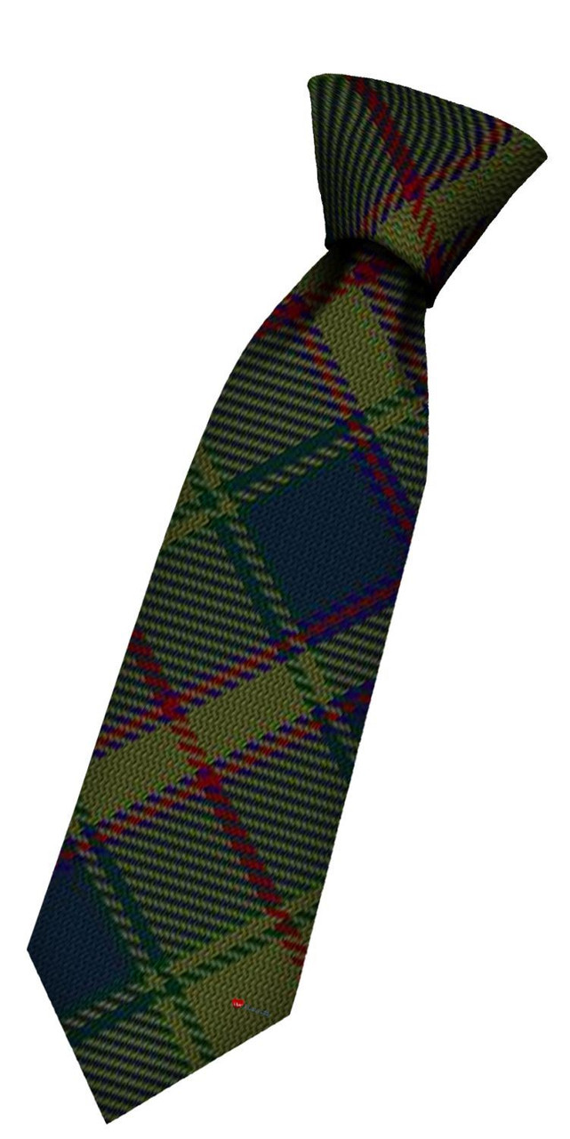 Boys Pure Wool Tie Woven Scotland - New South Wales Australian Tartan