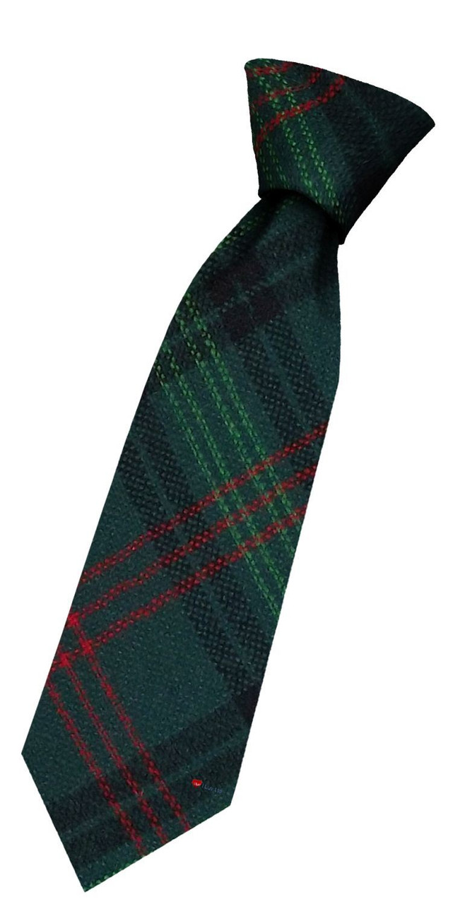 Boys Pure Wool Tie Woven Scotland - Ross Hunting Modern Tartan