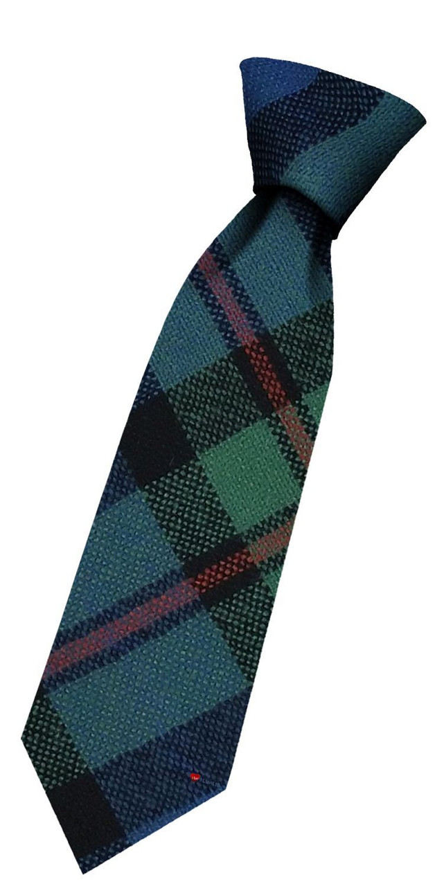 Boys Pure Wool Tie Woven Scotland - Smith Ancient Tartan