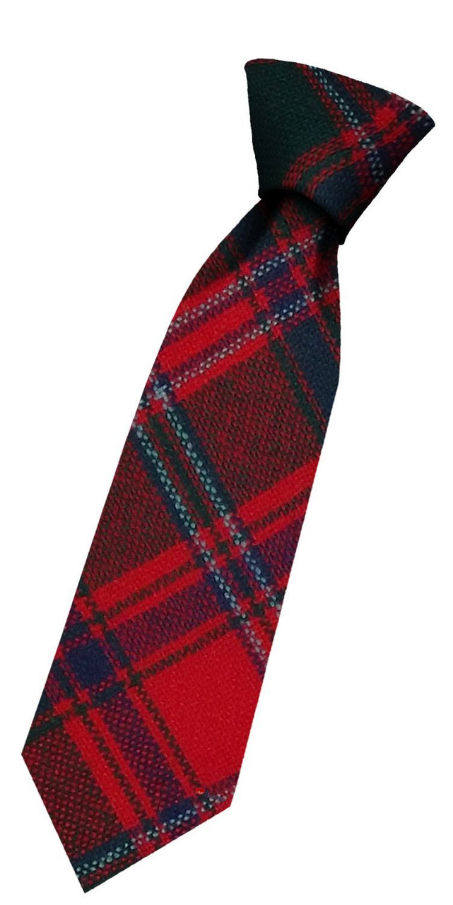 Boys Pure Wool Tie Woven Scotland - Stewart of Appin Modern Tartan