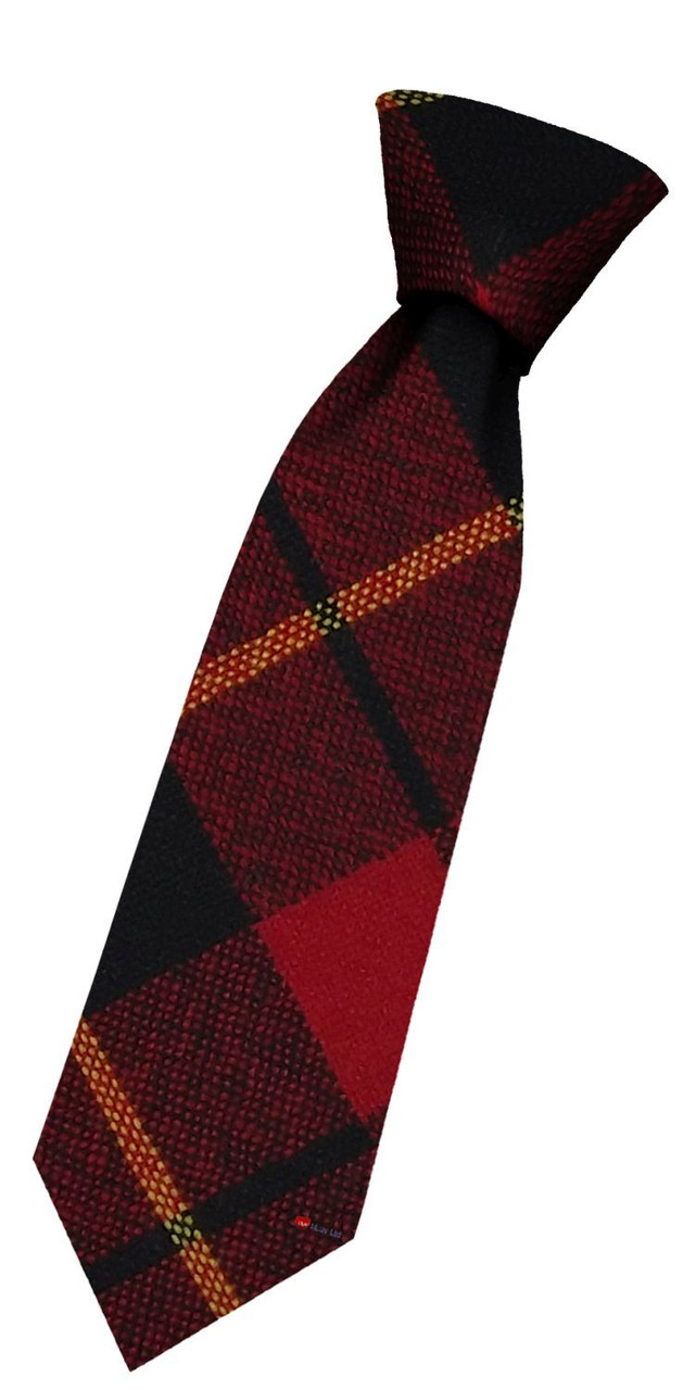 Boys Pure Wool Tie Woven Scotland - Wallace Modern Tartan