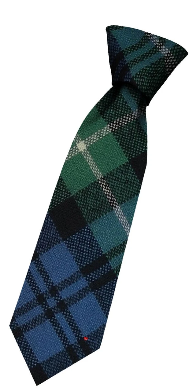 Boys Pure Wool Tie Woven Scotland - Lamont Ancient Tartan