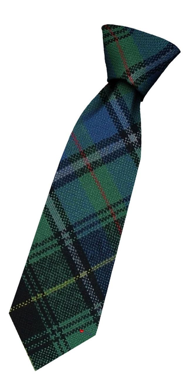 Boys Pure Wool Tie Woven Scotland - MacInnes Ancient Tartan