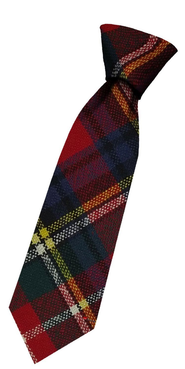 Boys Pure Wool Tie Woven Scotland - Christie Modern Tartan