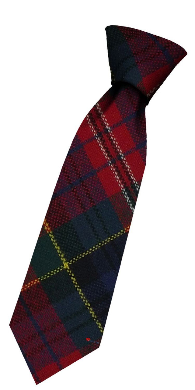 Boys Pure Wool Tie Woven Scotland - MacPherson Modern Tartan
