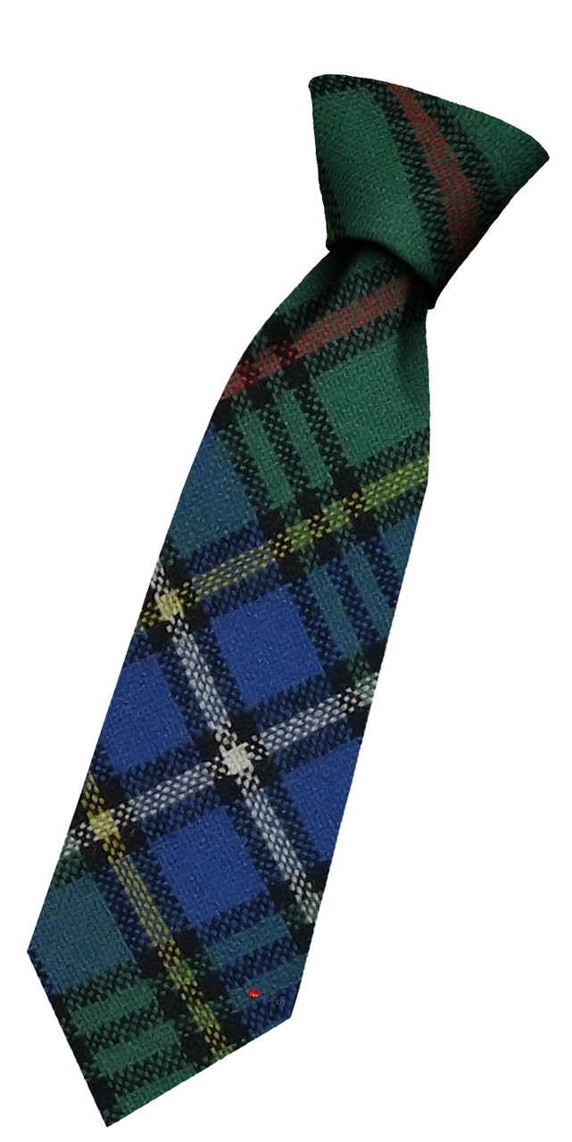 Boys Pure Wool Tie Woven Scotland - Cockburn Ancient Tartan