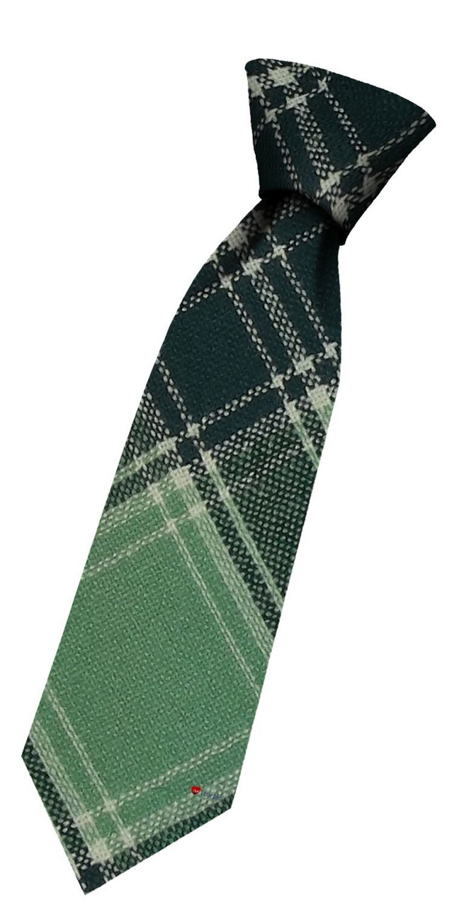 Boys Pure Wool Tie Woven Scotland - MacDonald Lord Of The Isles Hunting Ancient Tartan