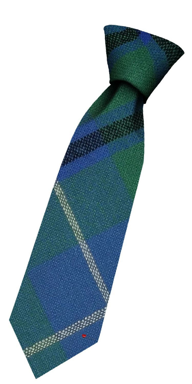 Boys Pure Wool Tie Woven Scotland - Douglas Ancient Tartan