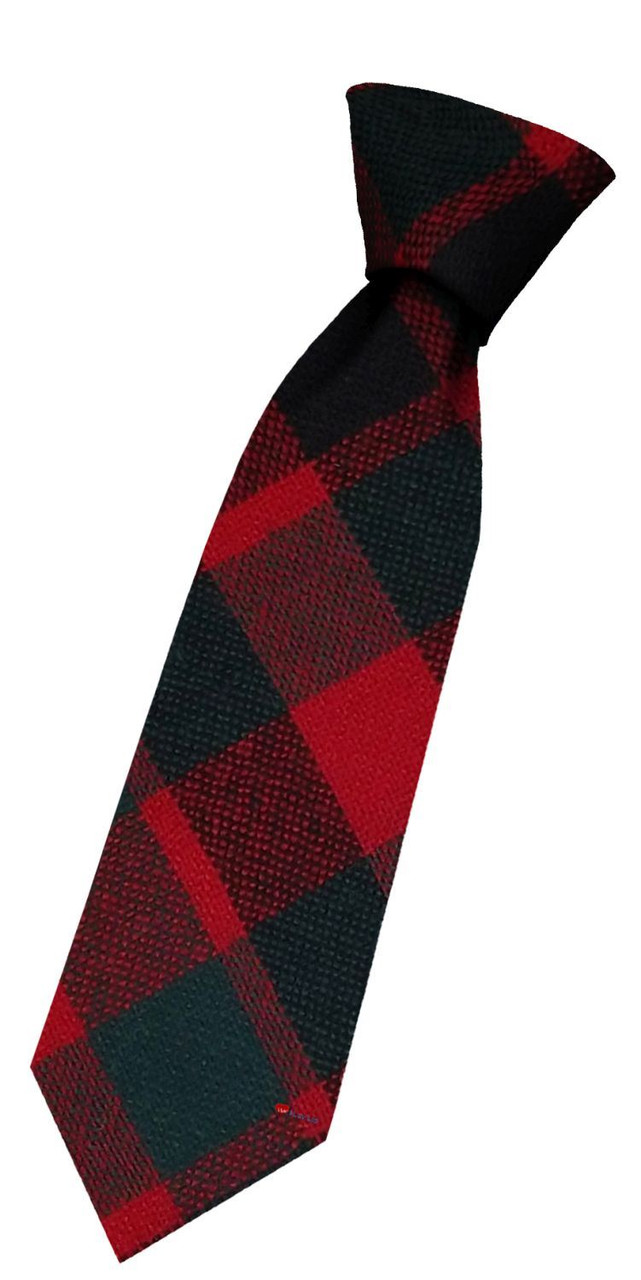 Boys Pure Wool Tie Woven Scotland - Gow Modern Tartan