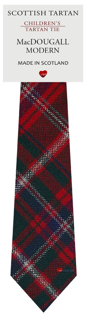 Boys Pure Wool Tie Woven Scotland - MacDougall Modern Tartan