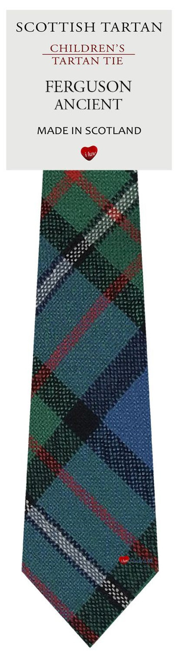 Boys Pure Wool Tie Woven Scotland - Ferguson Ancient Tartan