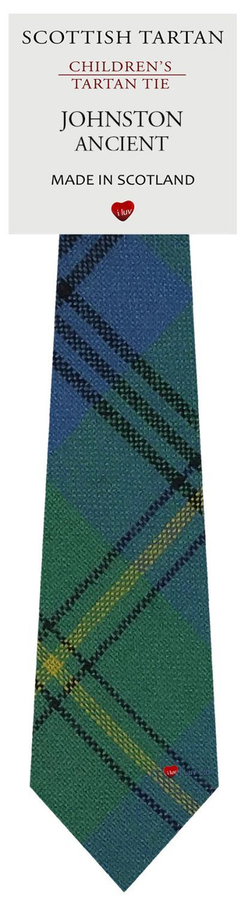 Boys Pure Wool Tie Woven Scotland - Johnston Ancient Tartan