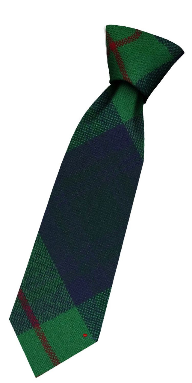Boys Pure Wool Tie Woven Scotland - Cranston Modern Tartan