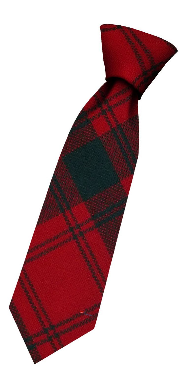 Boys Pure Wool Tie Woven Scotland - MacQuarrie Modern Tartan