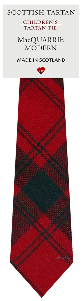 Boys Pure Wool Tie Woven Scotland - MacQuarrie Modern Tartan