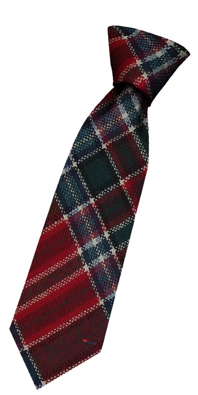 Boys Pure Wool Tie Woven Scotland - MacBean Modern Tartan