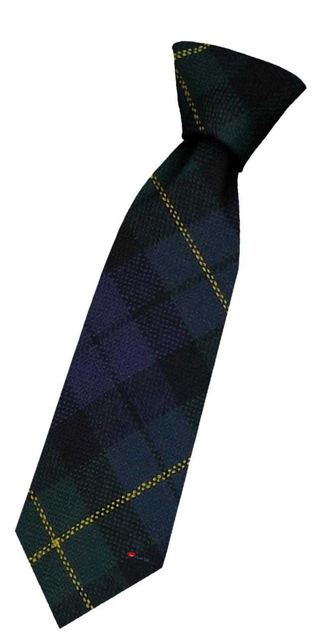 Boys Pure Wool Tie Woven Scotland - Campbell of Breadalbane Modern Tartan