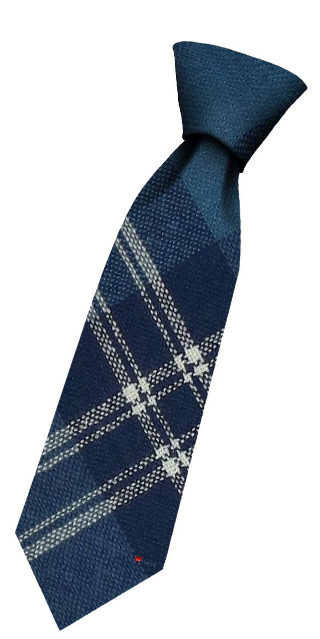 Boys Pure Wool Tie Woven Scotland - Earl of St Andrews Modern Tartan