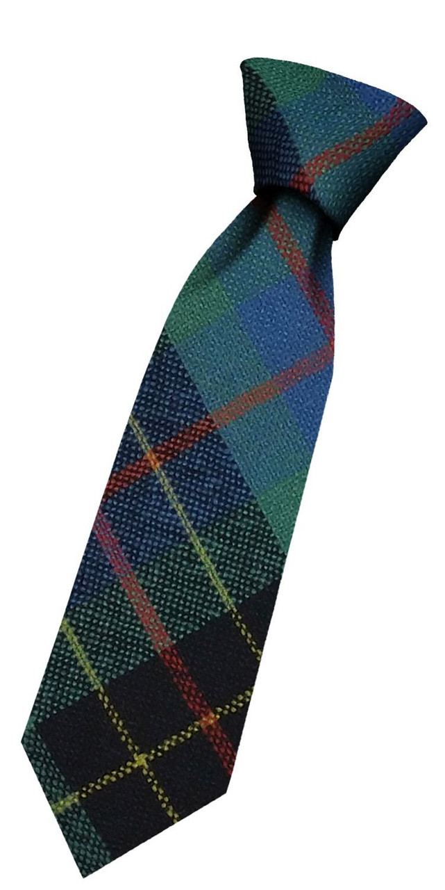 Boys Pure Wool Tie Woven Scotland - Brodie Hunting Ancient Tartan