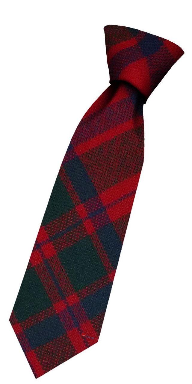 Boys Pure Wool Tie Woven Scotland - MacIntosh Modern Tartan