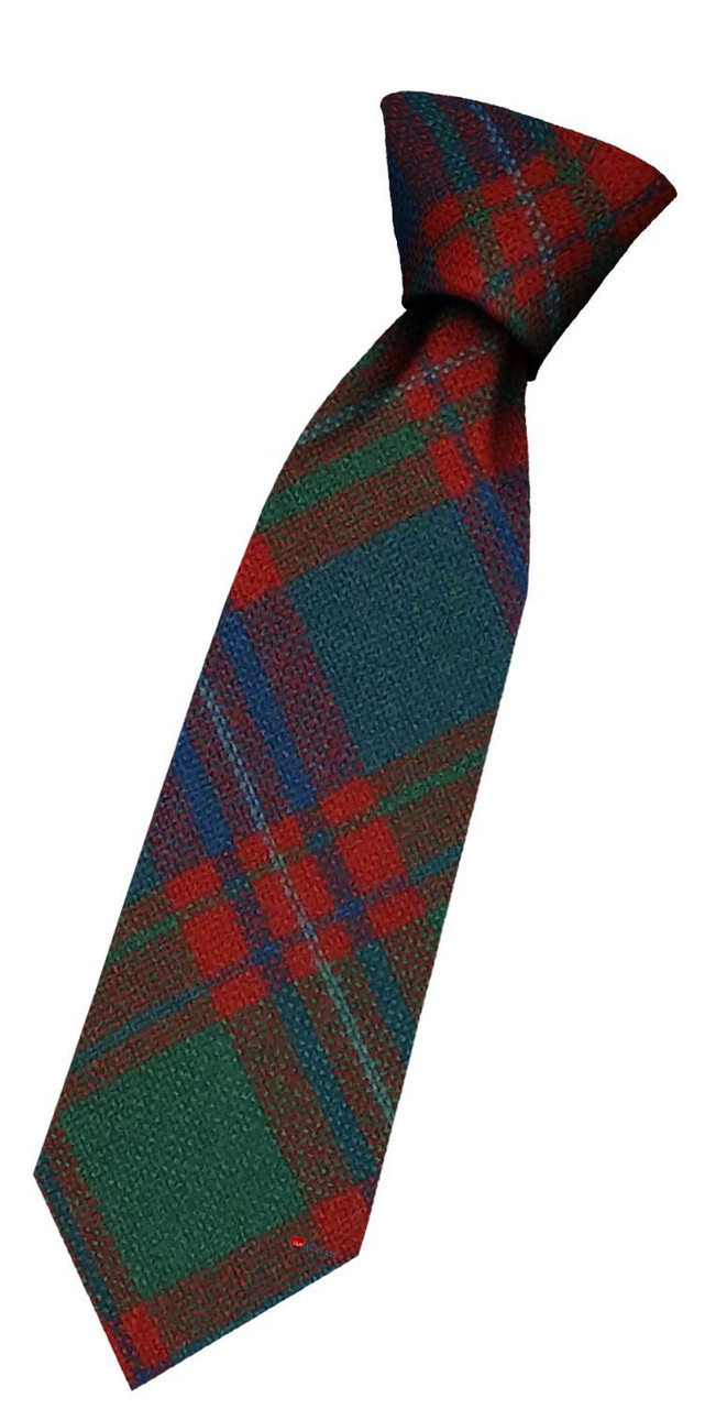 Boys Pure Wool Tie Woven Scotland - MacIntyre Ancient Tartan