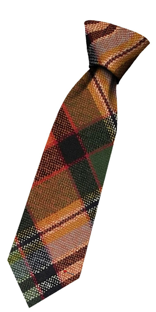 Boys Pure Wool Tie Woven Scotland - Dundee City Tartan