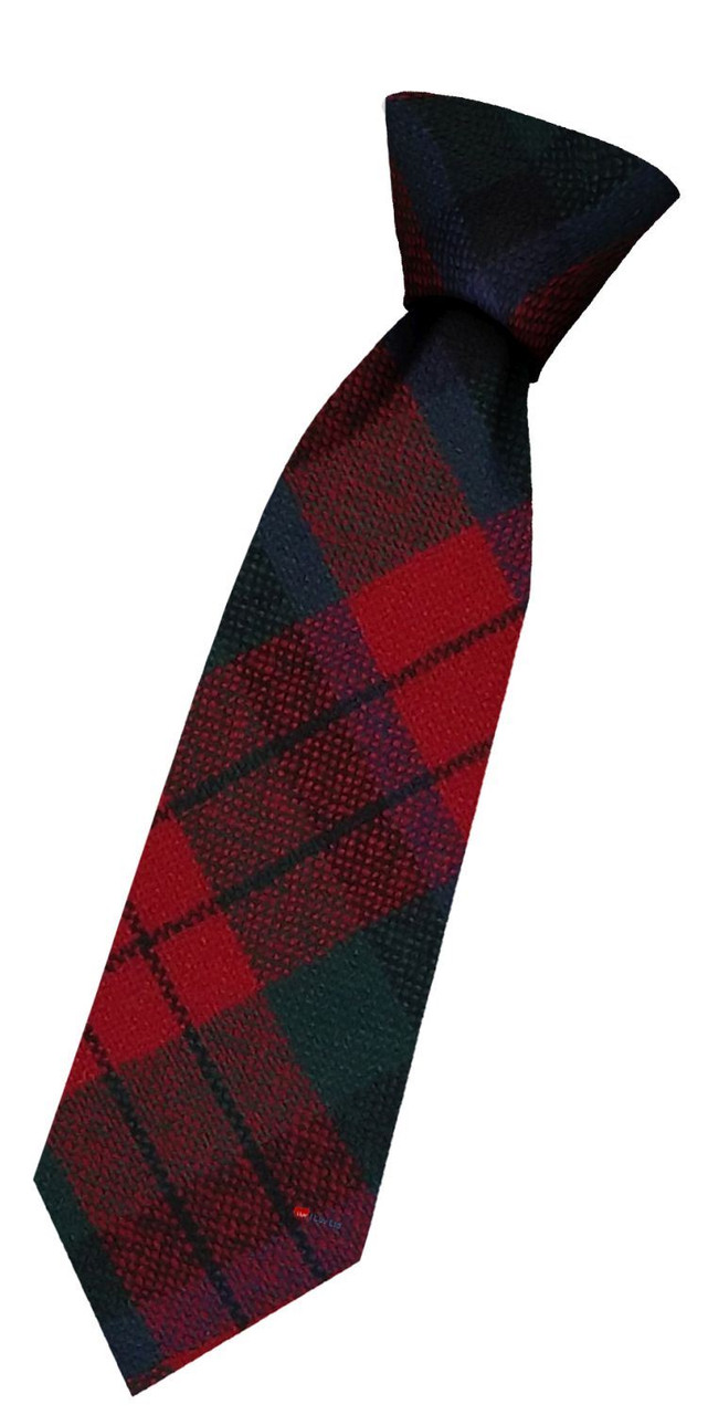 Boys Pure Wool Tie Woven Scotland - MacDuff Modern Tartan