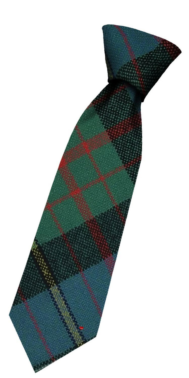 Boys Pure Wool Tie Woven Scotland - California Muir USA Tartan