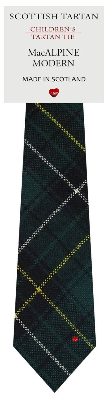 Boys Pure Wool Tie Woven Scotland - MacAlpine Modern Tartan
