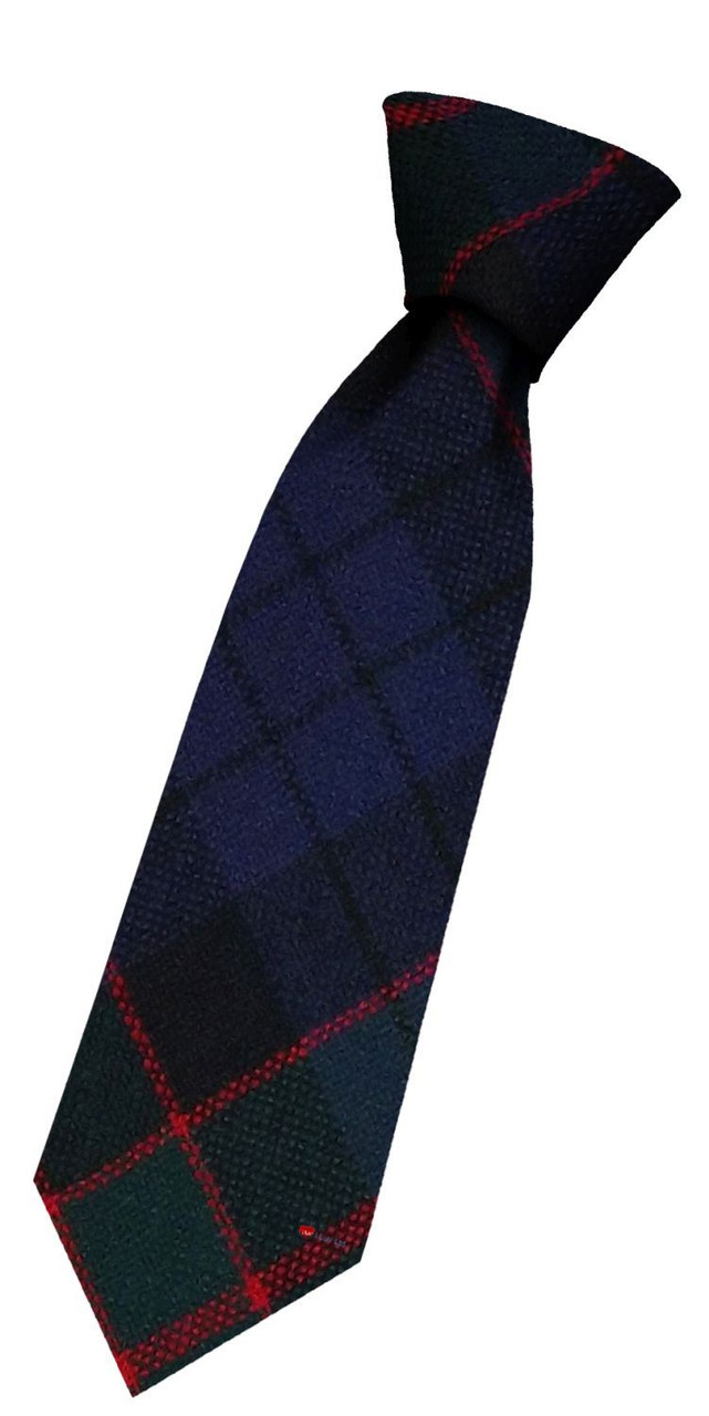 Boys Pure Wool Tie Woven Scotland - Fletcher of Dunans Tartan