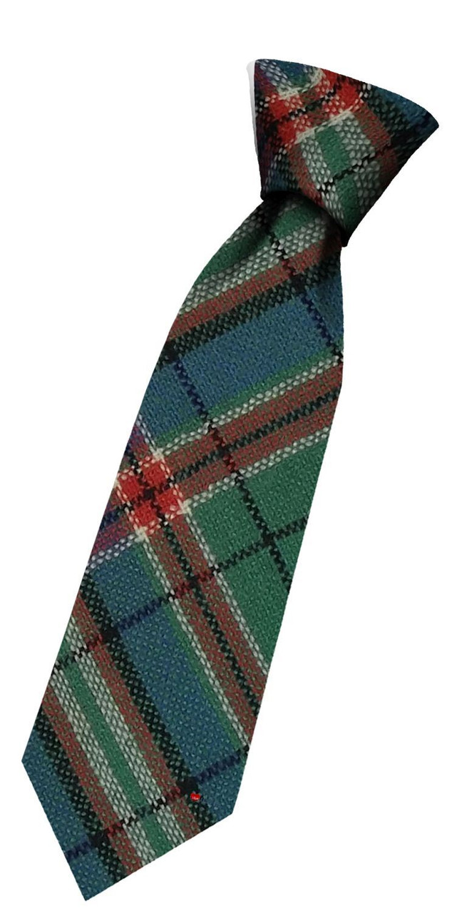 Boys Pure Wool Tie Woven Scotland - MacFarlane Hunting Ancient Tartan