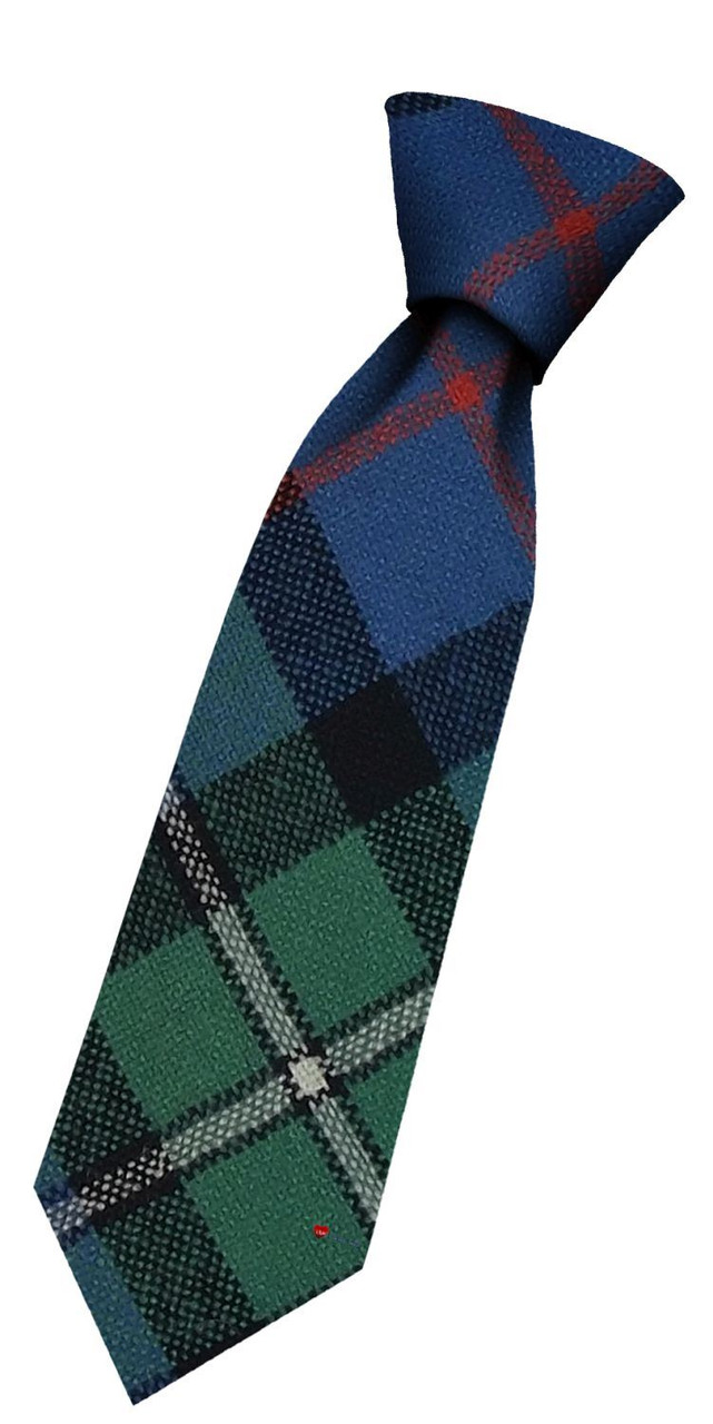 Boys Pure Wool Tie Woven Scotland - MacPhail Hunting Ancient Tartan
