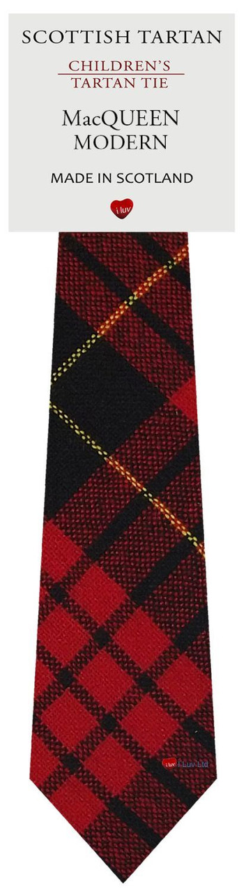 Boys Pure Wool Tie Woven Scotland - MacQueen Modern Tartan