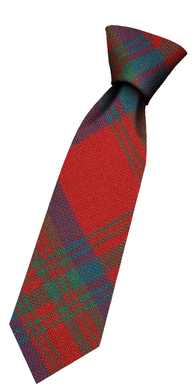 Boys Pure Wool Tie Woven Scotland - Matheson Ancient Tartan