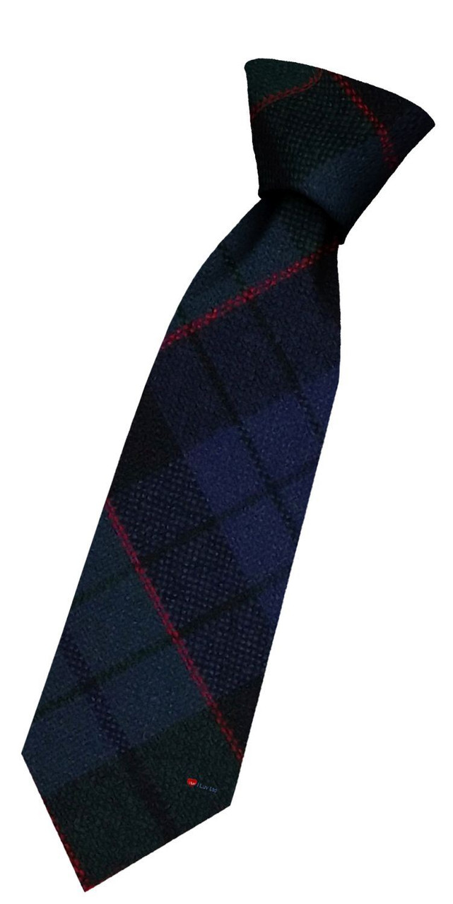 Boys Pure Wool Tie Woven Scotland - Fletcher Modern Tartan