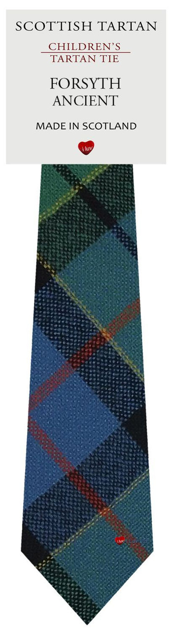 Boys Pure Wool Tie Woven Scotland - Forsyth Ancient Tartan